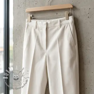 Tessuto di cotone TWILL Mango off white
