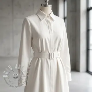 Tessuto di cotone TWILL Mango off white