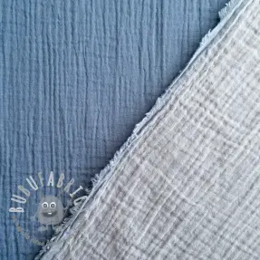 Mussola/Doppia garza DOUBLE FACE cloud blue