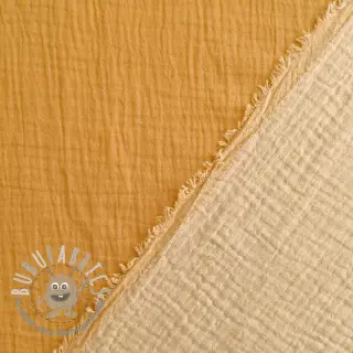 Mussola/Doppia garza DOUBLE FACE old yellow