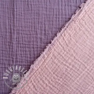 Mussola/Doppia garza DOUBLE FACE lavender