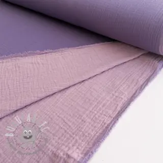 Mussola/Doppia garza DOUBLE FACE lavender