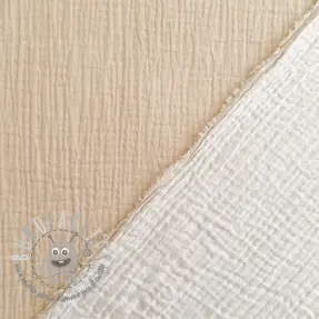 Mussola/Doppia garza DOUBLE FACE sand