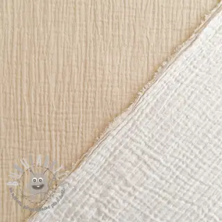 Mussola/Doppia garza DOUBLE FACE sand