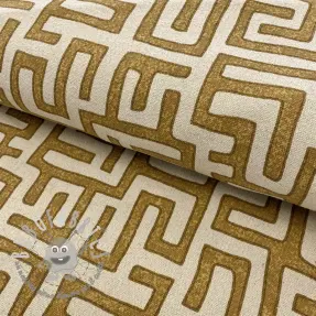 Tessuto decorativo RAFFIA ocre