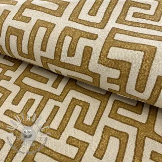 Tessuto decorativo RAFFIA ocre