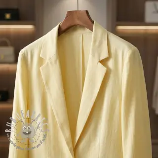 Viscosa con lino BUBBLY pale banana