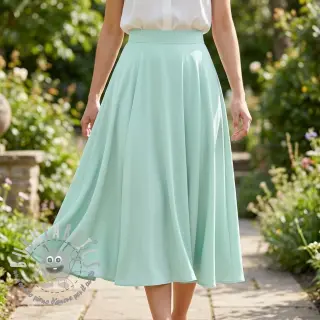 Viscosa con lino BUBBLY misty jade