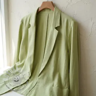 Viscosa con lino BUBBLY lime cream