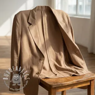 Viscosa con lino BUBBLY taupe