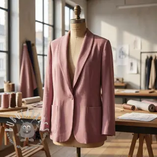 Viscosa con lino BUBBLY old pink