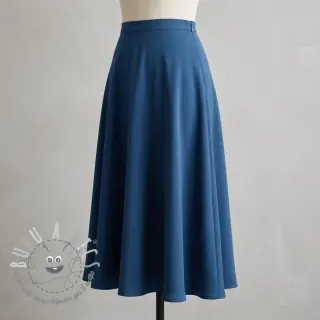 Viscosa con lino BUBBLY old blue