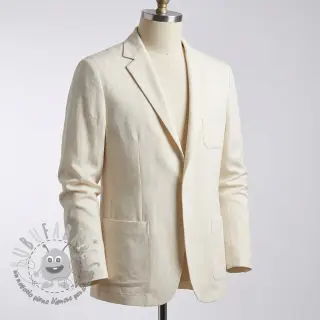 Viscosa con lino BUBBLY off white