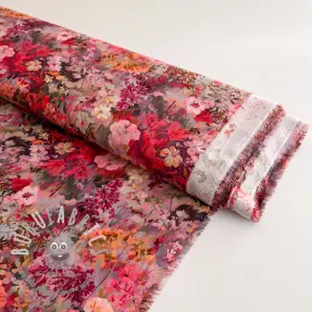 Viscosa RAYON POPLIN Blossoms design A