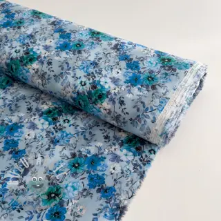 Viscosa RAYON POPLIN Flower sea design D
