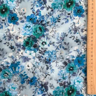 Viscosa RAYON POPLIN Flower sea design D