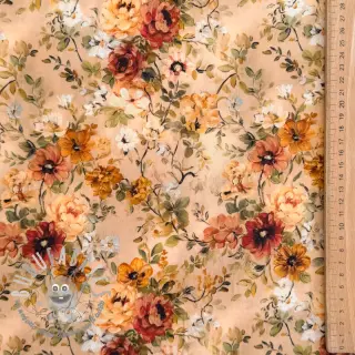Viscosa RAYON POPLIN Flower sea design E