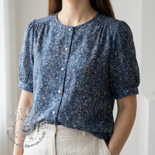 Viscosa RAYON POPLIN White flowers design C