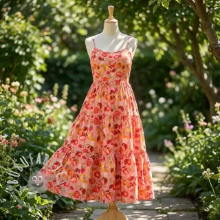 Viscosa RAYON POPLIN Fruity design B