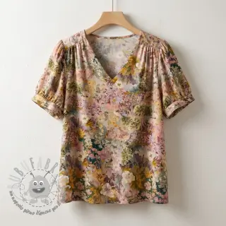 Viscosa RAYON POPLIN Blossoms design B
