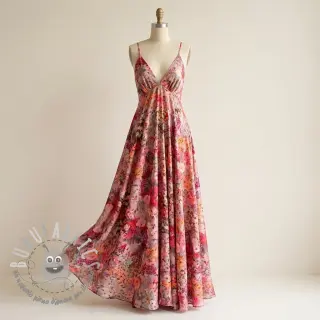 Viscosa RAYON POPLIN Blossoms design A
