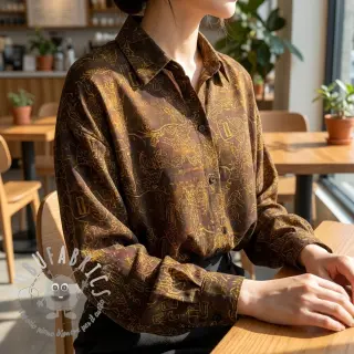 Viscosa RAYON POPLIN Flow design A
