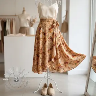 Viscosa RAYON POPLIN Flower sea design E