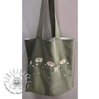 Lino prelavato forest green