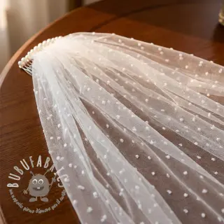Tulle per TUTU DOTS off white