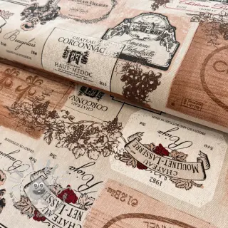 Tessuto decorativo premium Linenlook Wine label box