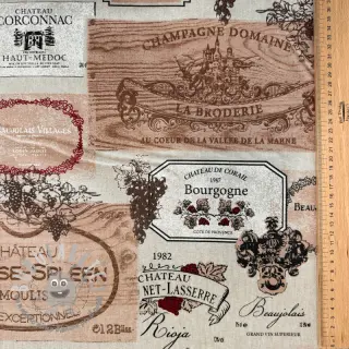 Tessuto decorativo premium Linenlook Wine label box