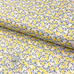 Tessuto di cotone DOBBY Lemons digital print
