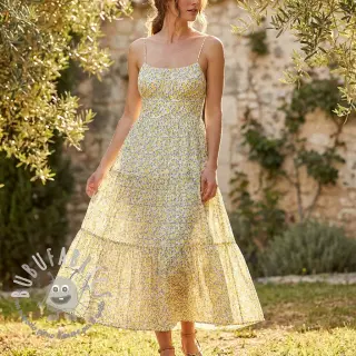 Tessuto di cotone DOBBY Lemons digital print