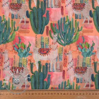 Tessuto di cotone VOILE Llama digital print