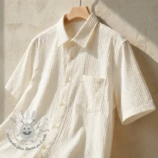 Tessuto di cotone BUBBLE ecru