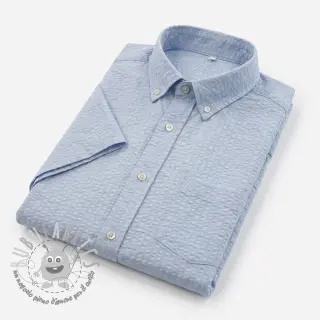 Tessuto di cotone BUBBLE dusty blue