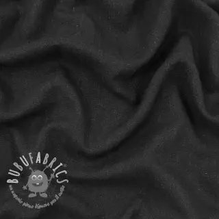 Viscosa con lino WASHED black