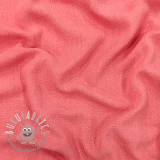 Viscosa con lino WASHED coral