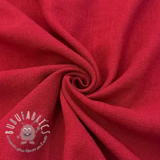 Viscosa con lino WASHED dark red