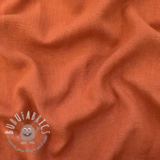 Viscosa con lino WASHED terracotta