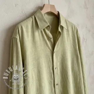 Viscosa con lino WASHED light lime