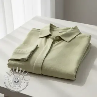 Viscosa con lino WASHED light lime