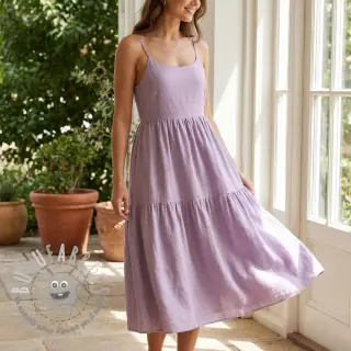 Viscosa con lino WASHED cherryblossom