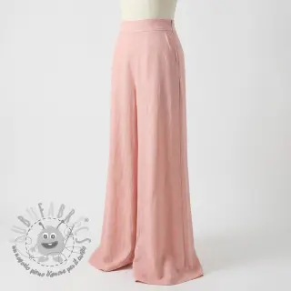 Viscosa con lino WASHED salmon
