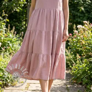 Viscosa con lino WASHED old rose