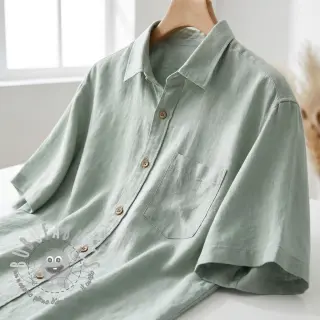 Viscosa con lino WASHED mint