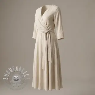 Viscosa con lino WASHED light beige
