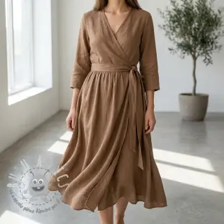 Viscosa con lino WASHED earth