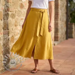 Viscosa con lino WASHED ochre