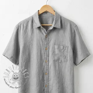 Viscosa con lino WASHED grey